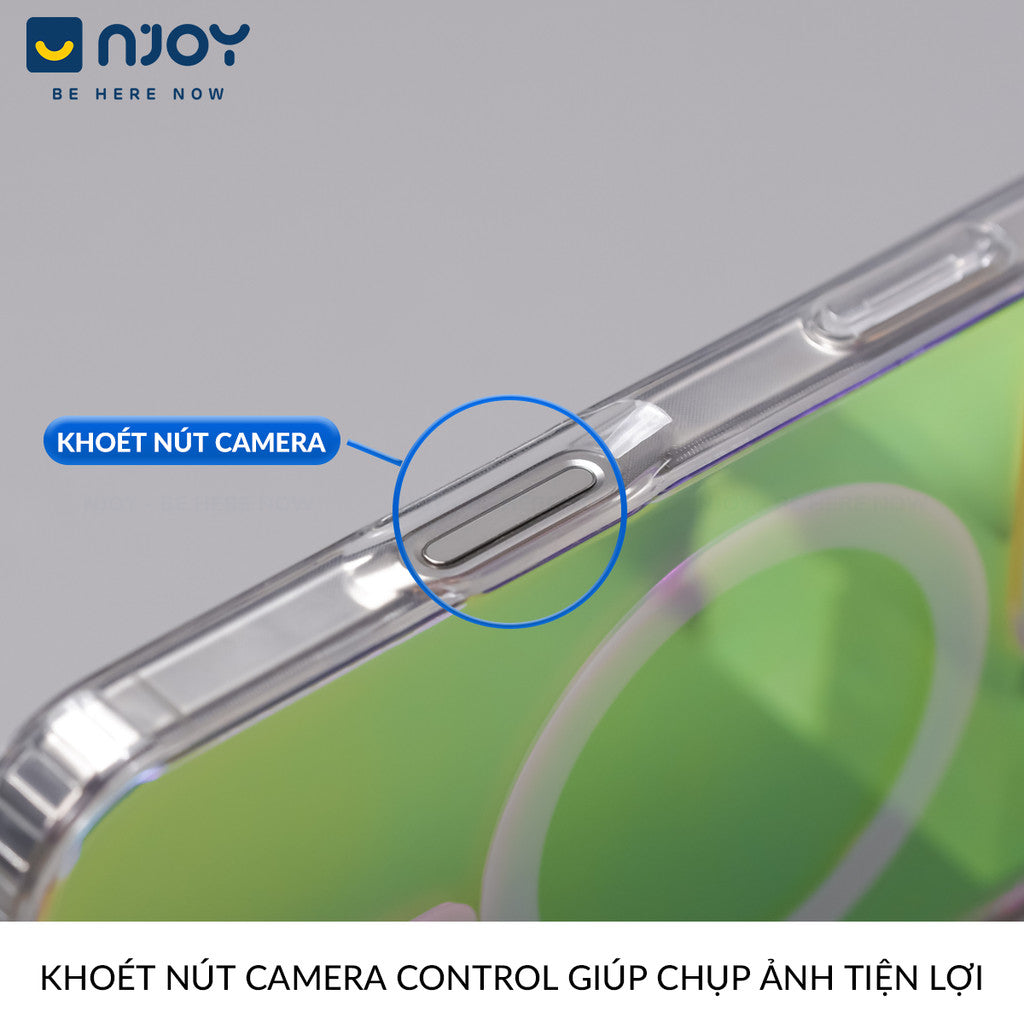 Ốp Lưng Magsafe Tráng Gương Phản Quang Cho iPhone 17 Pro Max 16 15 14 13