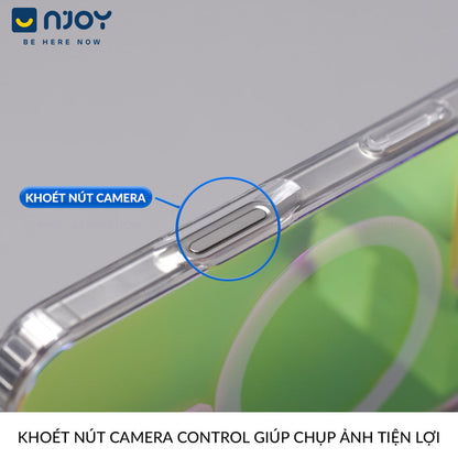 Ốp Lưng Magsafe Tráng Gương Phản Quang Cho iPhone 17 Pro Max 16 15 14 13