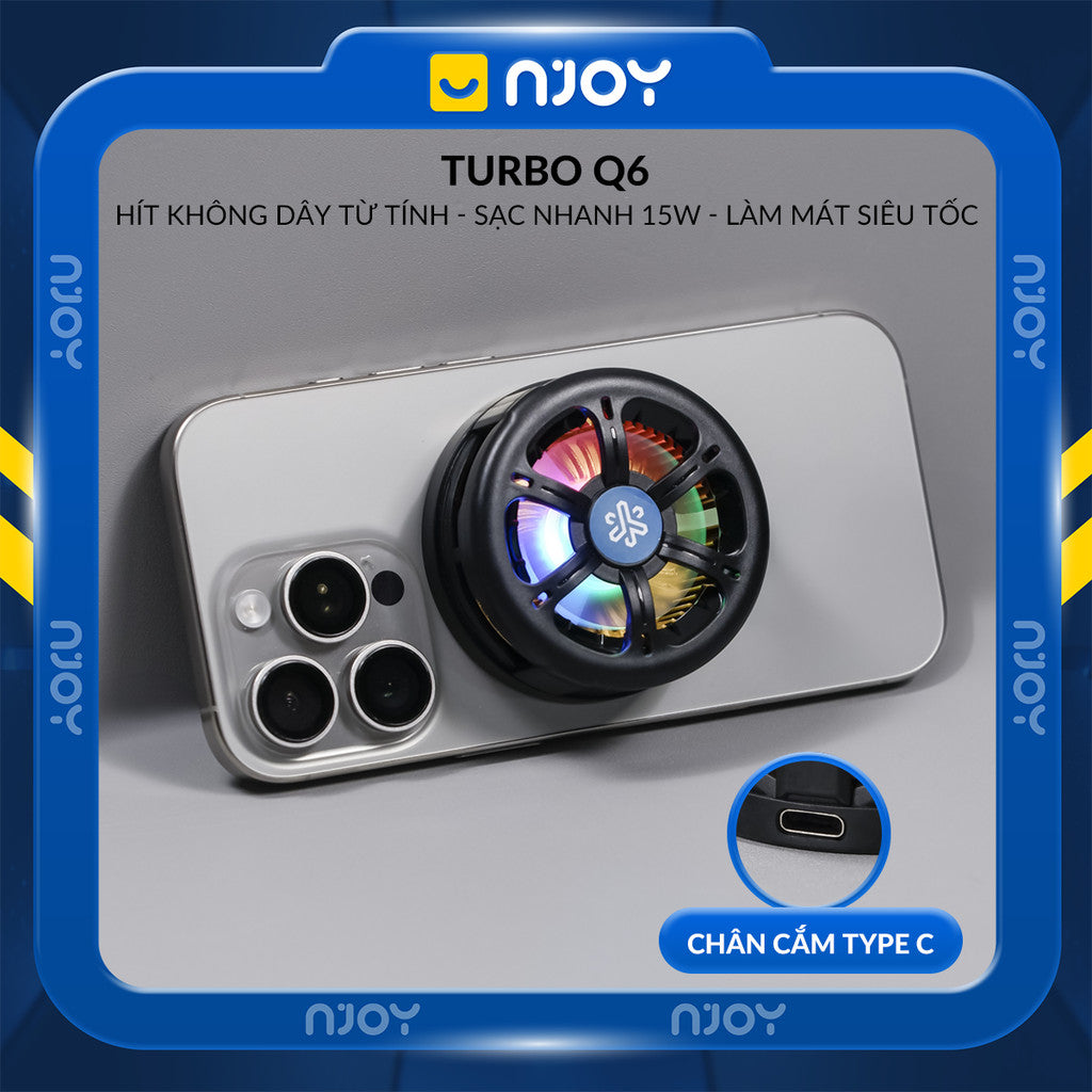 Quạt Tản Nhiệt Điện Thoại Không Dây Sò Lạnh Làm Mát Hỗ Trợ Chơi Game Liên Quân PUBG COD Tăng FPS