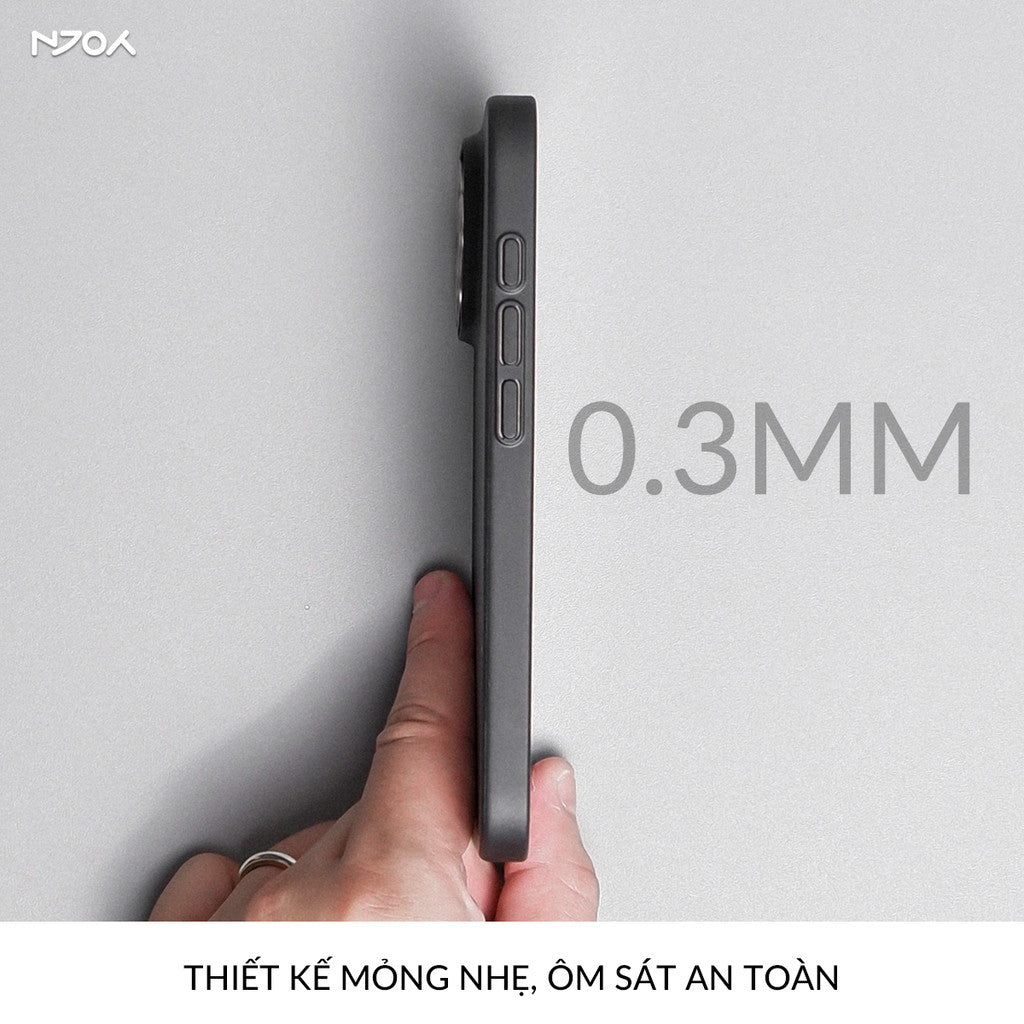 Ốp Nhám Siêu Mỏng Chống Vân Tay Bảo Vệ Camera Cho iPhone 18 Pro Max 17 16 15 14 13 12 11