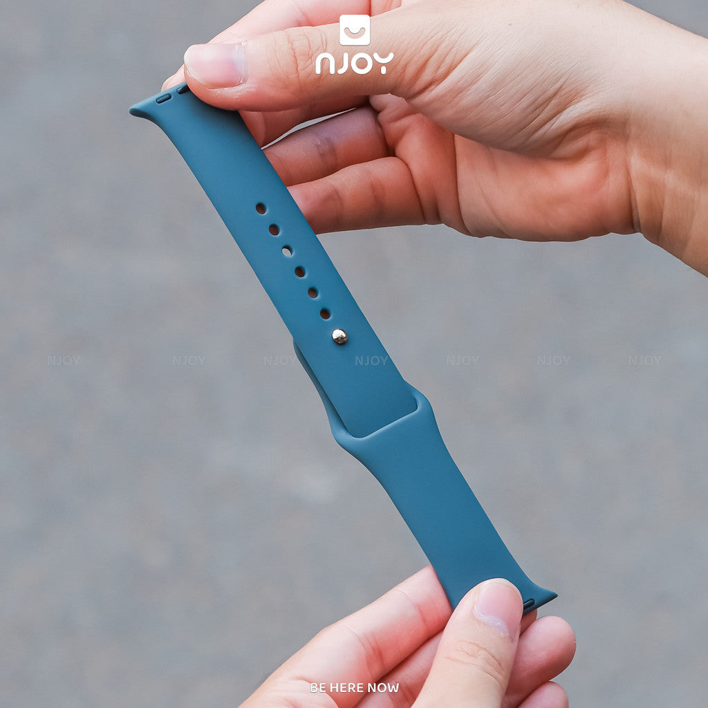 Dây Đeo Cao Su Silicon Chống Bẩn Basic Cho Đồng Hồ Apple Watch Ultra Series S11 10 9 8 7 6 SE 44/45/46/49 38/40/41/42mm