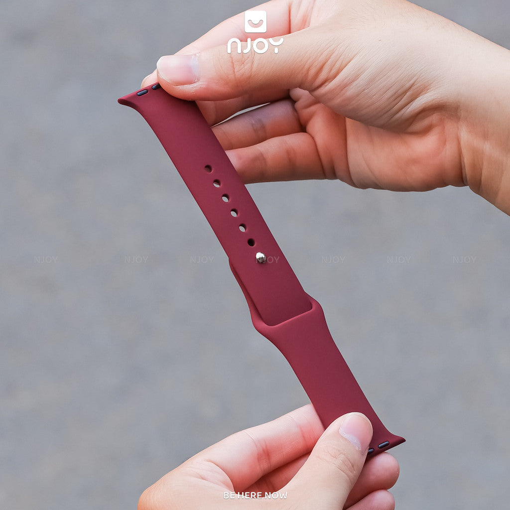 Dây Đeo Cao Su Silicon Chống Bẩn Basic Cho Đồng Hồ Apple Watch Ultra Series S11 10 9 8 7 6 SE 44/45/46/49 38/40/41/42mm