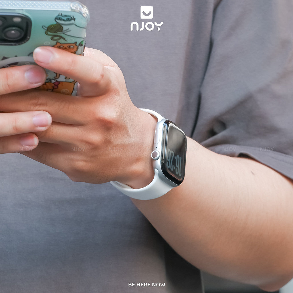 Dây Đeo Cao Su Silicon Chống Bẩn Basic Cho Đồng Hồ Apple Watch Ultra Series S11 10 9 8 7 6 SE 44/45/46/49 38/40/41/42mm