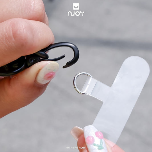 Tag Trong Suốt Hỗ Trợ Gắn Cho Dây Đeo Điện Thoại Không Cần Dán