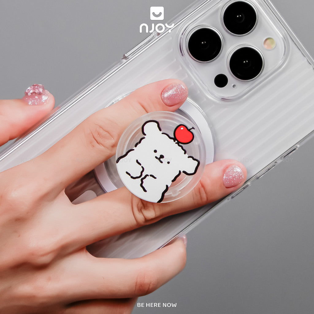 Giá Đỡ Điện Thoại Popsocket In Hình Gấu Dễ Thương Hít Từ Tính Cho Điện Thoại iPhone Samsung Njoyshop