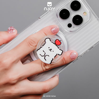 Giá Đỡ Điện Thoại Popsocket In Hình Gấu Dễ Thương Hít Từ Tính Cho Điện Thoại iPhone Samsung Njoyshop