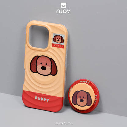 Ốp Lưng In Hình Hiệu Ứng Giọt Nước 3D Chó Mèo Pet Zoo Cho Điện Thoại iPhone 17 Pro Max 16 15 14 13