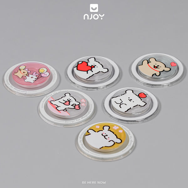 Giá Đỡ Điện Thoại Popsocket In Hình Gấu Dễ Thương Hít Từ Tính Cho Điện Thoại iPhone Samsung Njoyshop