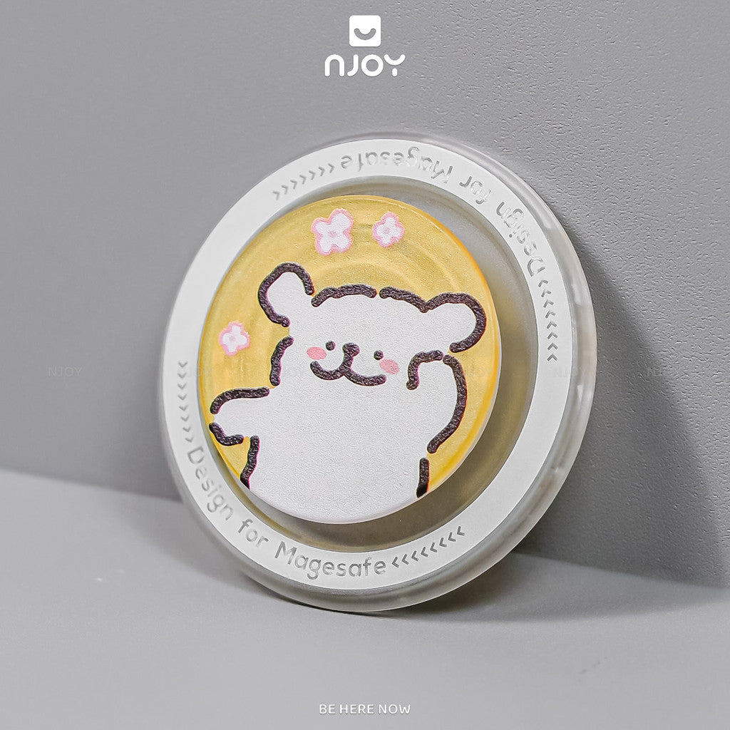 Giá Đỡ Điện Thoại Popsocket In Hình Gấu Dễ Thương Hít Từ Tính Cho Điện Thoại iPhone Samsung Njoyshop