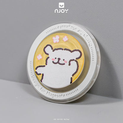 Giá Đỡ Điện Thoại Popsocket In Hình Gấu Dễ Thương Hít Từ Tính Cho Điện Thoại iPhone Samsung Njoyshop