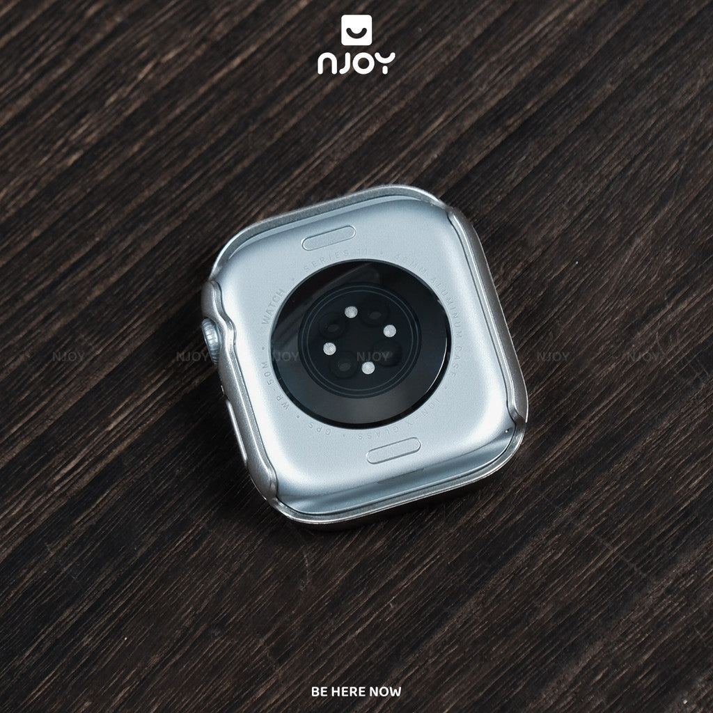 Ốp Viền Màu Chống Vân Có Kính Cường Lực Cho Đồng Hồ Apple Watch Ultra Series S11 10 9 8 7 6 SE 44/45/46/49 38/40/41/42mm