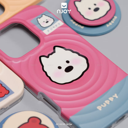 Ốp Lưng In Hình Hiệu Ứng Giọt Nước 3D Chó Mèo Pet Zoo Cho Điện Thoại iPhone 17 Pro Max 16 15 14 13