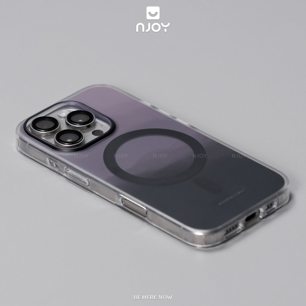 Ốp Nhám Mờ Ombre Night Viền Dẻo Trong Suốt Chống Vân Tay Cho iPhone 18 Pro Max 17 16 15 14 13