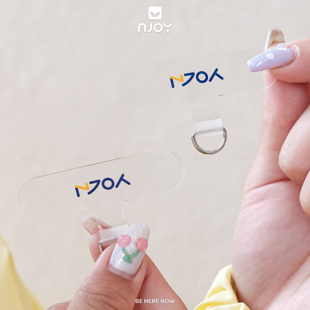 Tag Trong Suốt Hỗ Trợ Gắn Cho Dây Đeo Điện Thoại Không Cần Dán