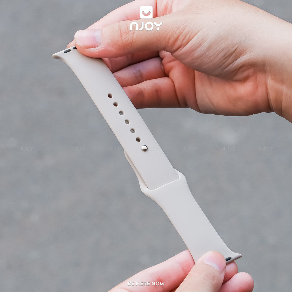 Dây Đeo Cao Su Silicon Chống Bẩn Basic Cho Đồng Hồ Apple Watch Ultra Series S11 10 9 8 7 6 SE 44/45/46/49 38/40/41/42mm