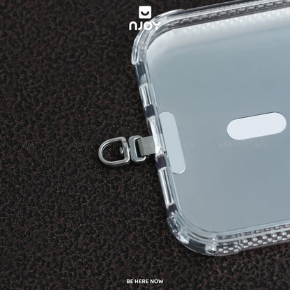 Tag Hợp Kim Mỏng Siêu Nhỏ Gọn Xoay 360 Độ Hỗ Trợ Gắn Cho Dây Đeo Điện Thoại Không Cần Dán