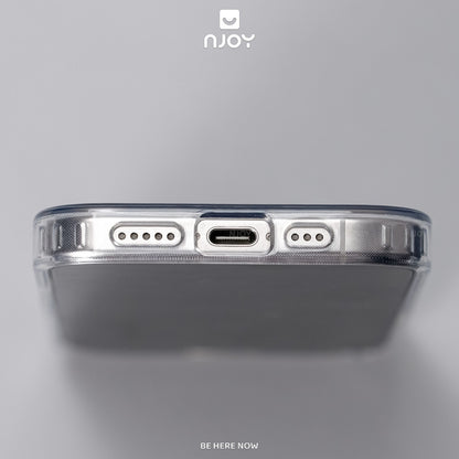 Ốp Nhám Mờ Ombre Night Viền Dẻo Trong Suốt Chống Vân Tay Cho iPhone 17 Pro Max 16 15 14 13