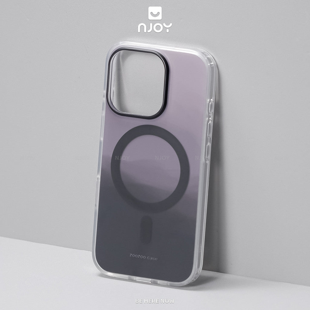 Ốp Nhám Mờ Ombre Night Viền Dẻo Trong Suốt Chống Vân Tay Cho iPhone 17 Pro Max 16 15 14 13