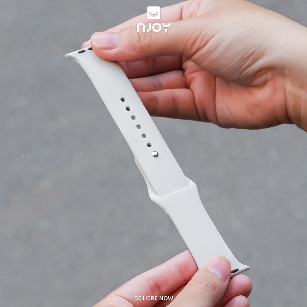 Dây Đeo Cao Su Silicon Chống Bẩn Basic Cho Đồng Hồ Apple Watch Ultra Series S11 10 9 8 7 6 SE 44/45/46/49 38/40/41/42mm