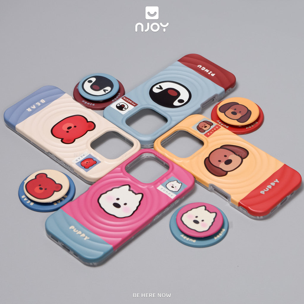 Ốp Lưng In Hình Hiệu Ứng Giọt Nước 3D Chó Mèo Pet Zoo Cho Điện Thoại iPhone 17 Pro Max 16 15 14 13