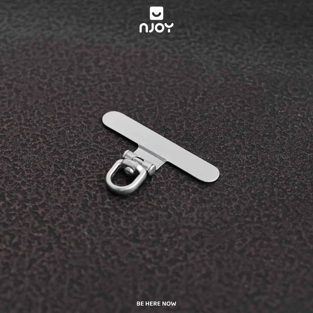 Tag Hợp Kim Mỏng Siêu Nhỏ Gọn Xoay 360 Độ Hỗ Trợ Gắn Cho Dây Đeo Điện Thoại Không Cần Dán