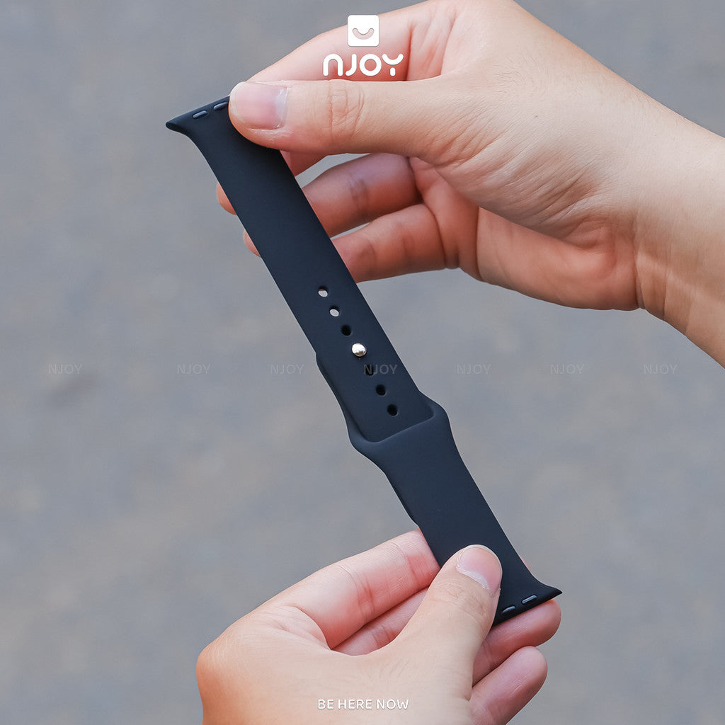 Dây Đeo Cao Su Silicon Chống Bẩn Basic Cho Đồng Hồ Apple Watch Ultra Series S11 10 9 8 7 6 SE 44/45/46/49 38/40/41/42mm