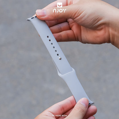 Dây Đeo Cao Su Silicon Chống Bẩn Basic Cho Đồng Hồ Apple Watch Ultra Series S11 10 9 8 7 6 SE 44/45/46/49 38/40/41/42mm