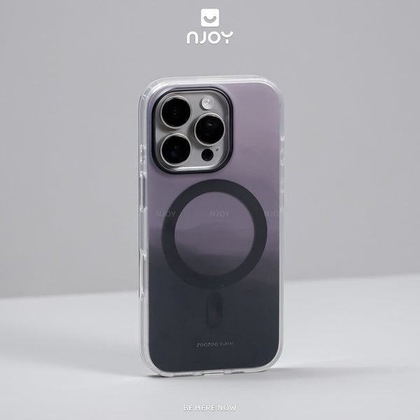 Ốp Nhám Mờ Ombre Night Viền Dẻo Trong Suốt Chống Vân Tay Cho iPhone 17 Pro Max 16 15 14 13