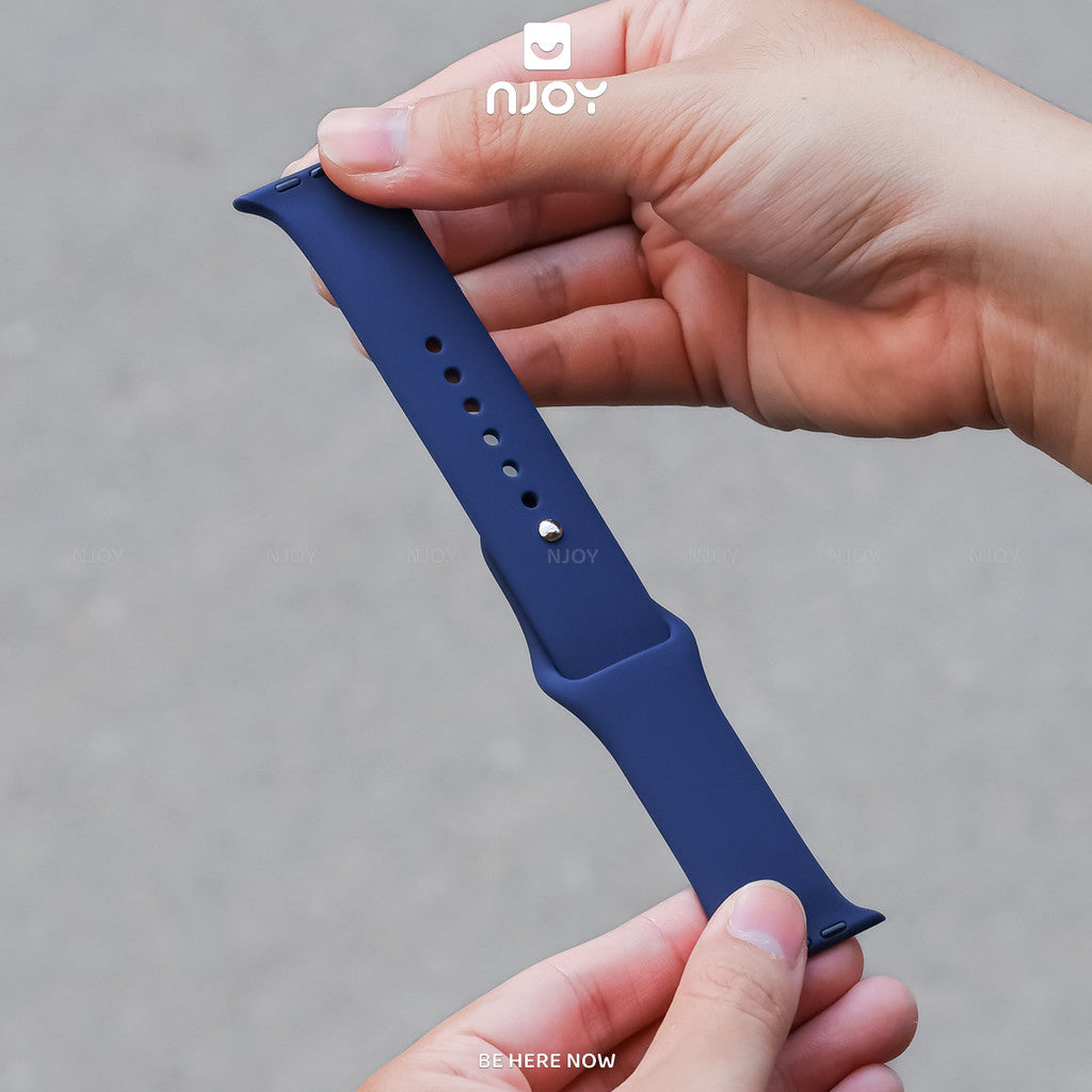 Dây Đeo Cao Su Silicon Chống Bẩn Basic Cho Đồng Hồ Apple Watch Ultra Series S11 10 9 8 7 6 SE 44/45/46/49 38/40/41/42mm