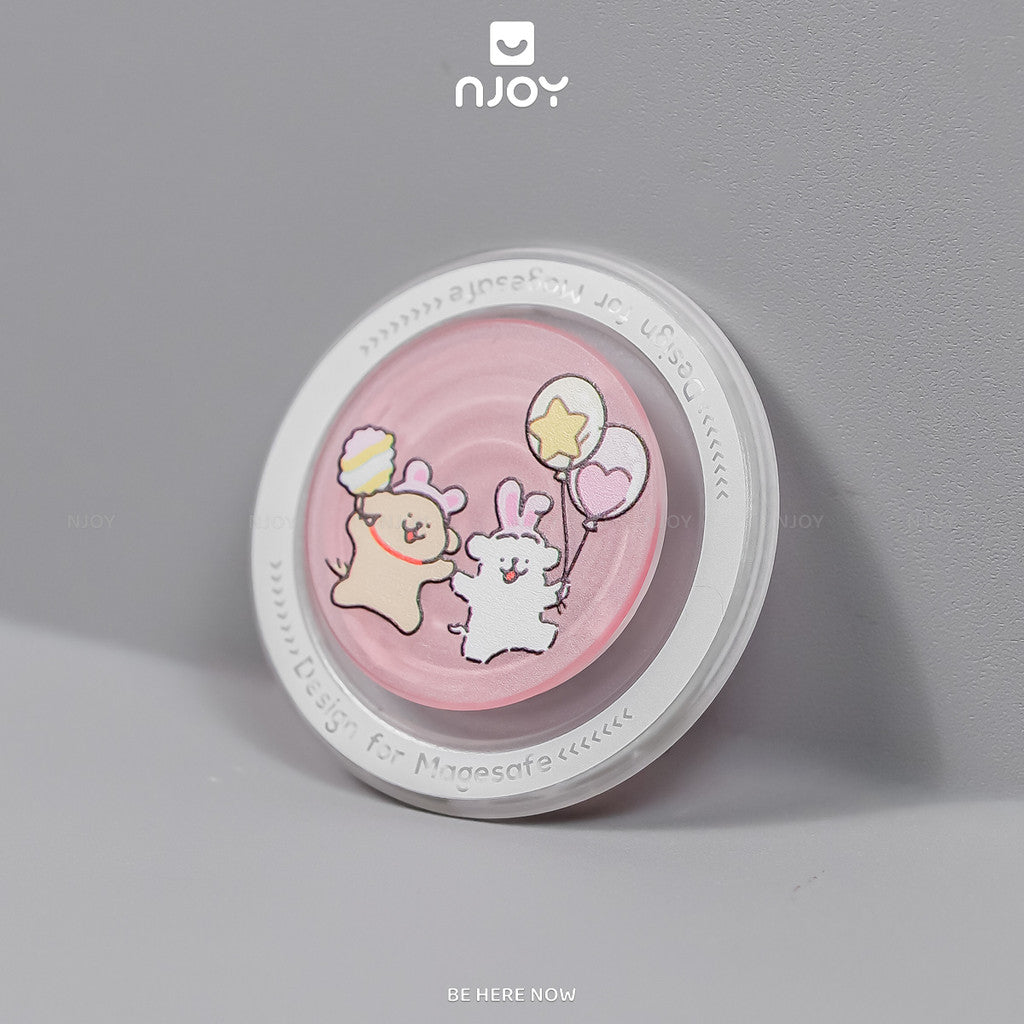 Giá Đỡ Điện Thoại Popsocket In Hình Gấu Dễ Thương Hít Từ Tính Cho Điện Thoại iPhone Samsung Njoyshop