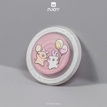 Giá Đỡ Điện Thoại Popsocket In Hình Gấu Dễ Thương Hít Từ Tính Cho Điện Thoại iPhone Samsung Njoyshop