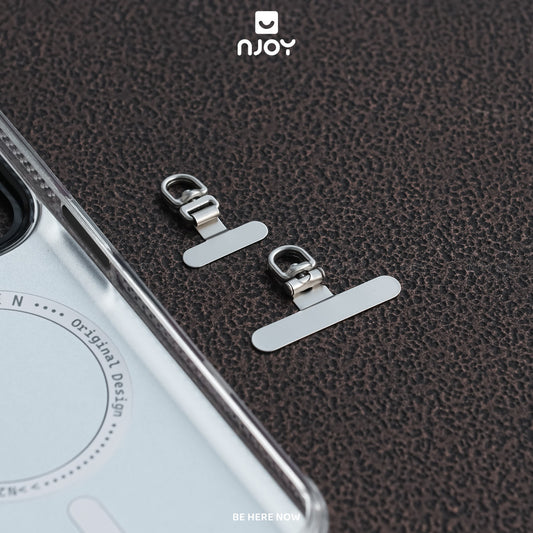 Tag Hợp Kim Mỏng Siêu Nhỏ Gọn Xoay 360 Độ Hỗ Trợ Gắn Cho Dây Đeo Điện Thoại Không Cần Dán