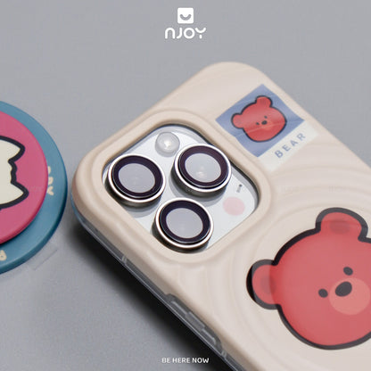 Ốp Lưng In Hình Hiệu Ứng Giọt Nước 3D Chó Mèo Pet Zoo Cho Điện Thoại iPhone 17 Pro Max 16 15 14 13