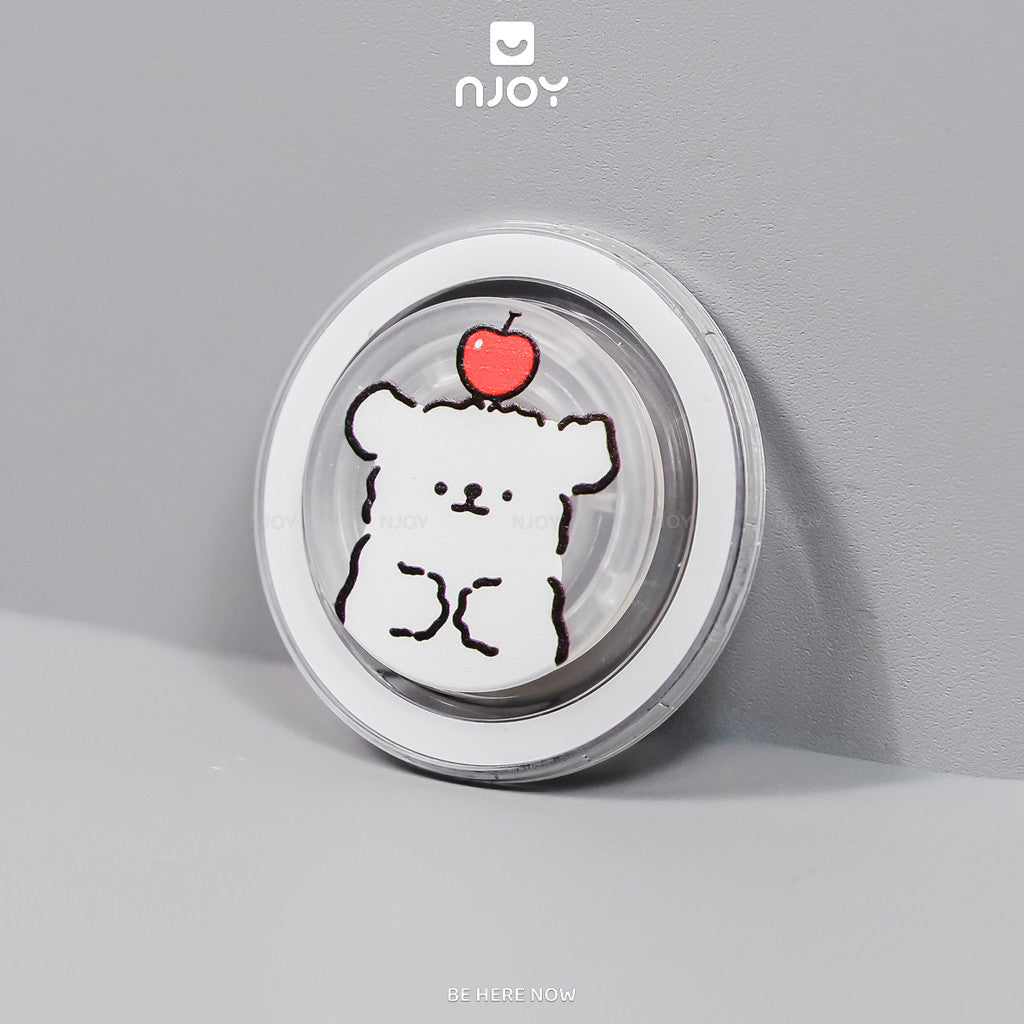 Giá Đỡ Điện Thoại Popsocket In Hình Gấu Dễ Thương Hít Từ Tính Cho Điện Thoại iPhone Samsung Njoyshop