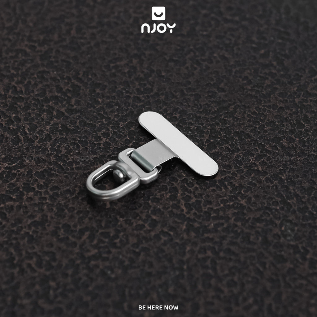 Tag Hợp Kim Mỏng Siêu Nhỏ Gọn Xoay 360 Độ Hỗ Trợ Gắn Cho Dây Đeo Điện Thoại Không Cần Dán