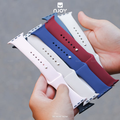 Dây Đeo Cao Su Silicon Chống Bẩn Basic Cho Đồng Hồ Apple Watch Ultra Series S11 10 9 8 7 6 SE 44/45/46/49 38/40/41/42mm