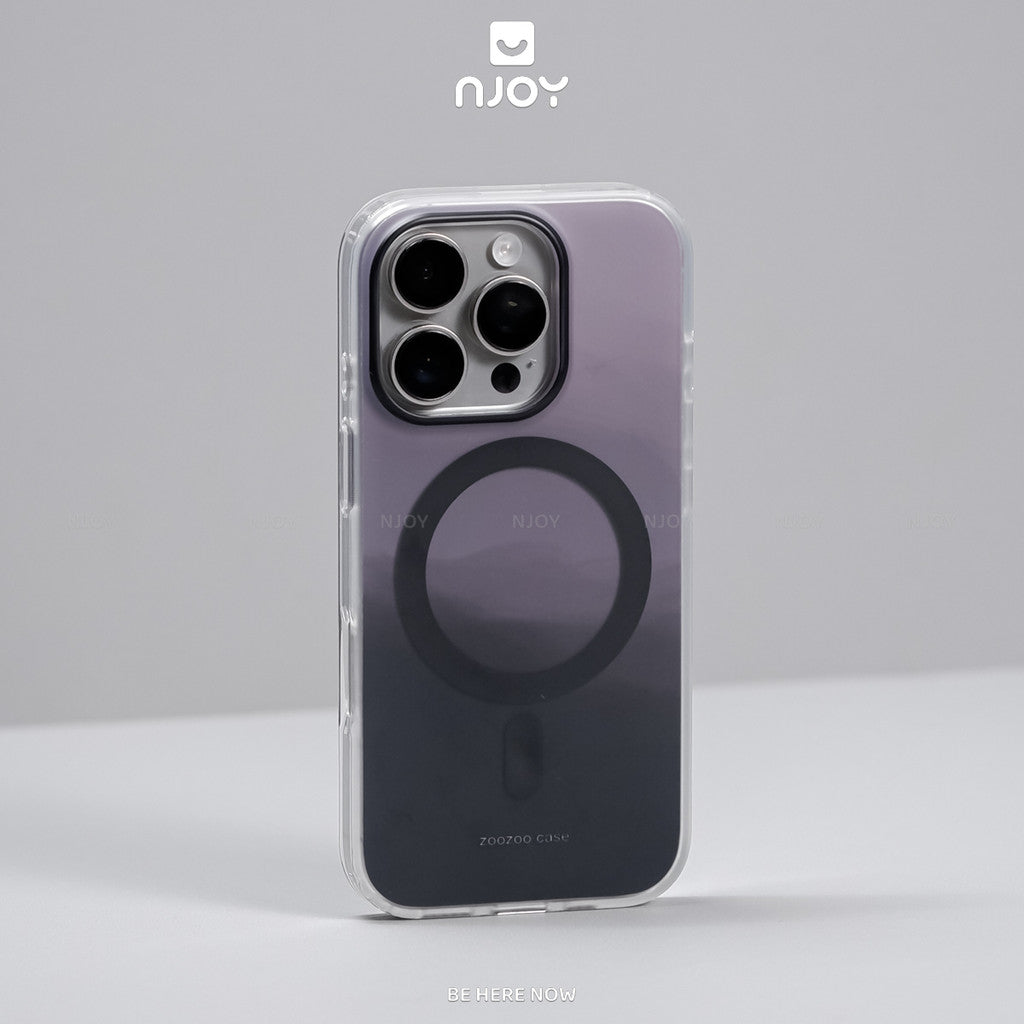 Ốp Nhám Mờ Ombre Night Viền Dẻo Trong Suốt Chống Vân Tay Cho iPhone 18 Pro Max 17 16 15 14 13