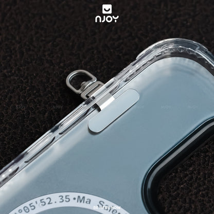 Tag Hợp Kim Mỏng Siêu Nhỏ Gọn Xoay 360 Độ Hỗ Trợ Gắn Cho Dây Đeo Điện Thoại Không Cần Dán