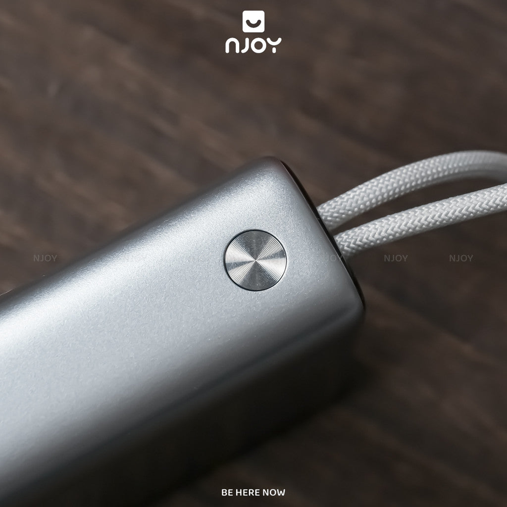 Sạc Dự Phòng 10000mAh Wiwu Plus Sạc Nhanh Pd22.5W Kèm Cáp Sạc Type C iPhone Vỏ Nhôm Nhỏ Gọn Cao Cấp