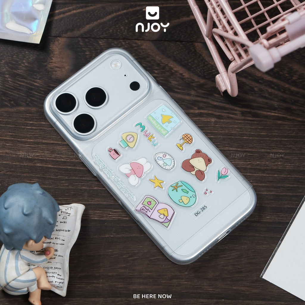 Sticker Nổi 3D Dán Trang Trí Ốp Lưng Điện Thoại iPhone Máy Tính Bảng iPad Laptop Macbook Njoyshop