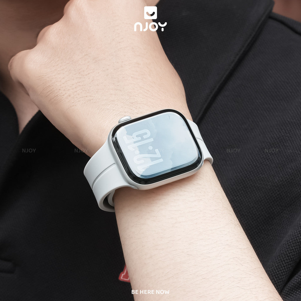 Dây Đeo Silicon Khoá Nam Châm Thay Thế Cho Đồng Hồ Apple Watch Ultra Series S11 10 9 8 7 6 SE 44/45/46/49 38/40/41/42mm