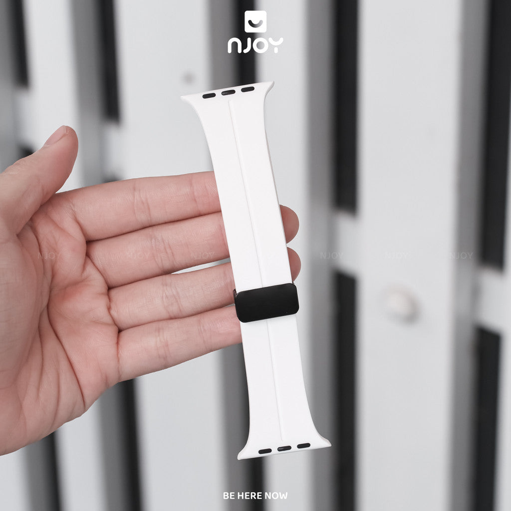 Dây Đeo Silicon Khoá Nam Châm Thay Thế Cho Đồng Hồ Apple Watch Ultra Series S11 10 9 8 7 6 SE 44/45/46/49 38/40/41/42mm