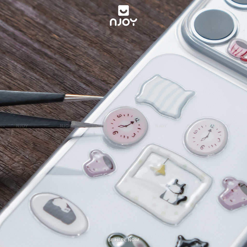 Sticker Nổi 3D Dán Trang Trí Ốp Lưng Điện Thoại iPhone Máy Tính Bảng iPad Laptop Macbook Njoyshop