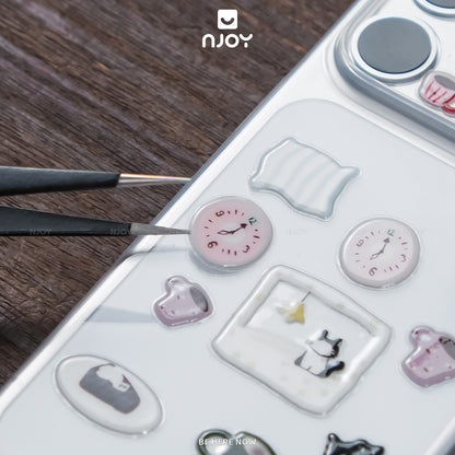 Sticker Nổi 3D Dán Trang Trí Ốp Lưng Điện Thoại iPhone Máy Tính Bảng iPad Laptop Macbook Njoyshop