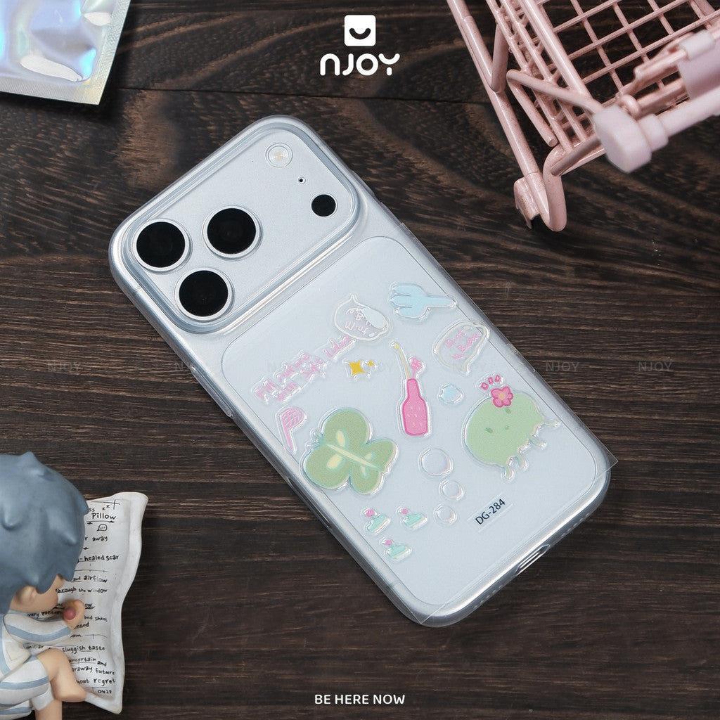 Sticker Nổi 3D Dán Trang Trí Ốp Lưng Điện Thoại iPhone Máy Tính Bảng iPad Laptop Macbook Njoyshop