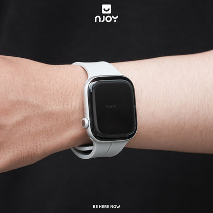 Dây Đeo Silicon Khoá Nam Châm Thay Thế Cho Đồng Hồ Apple Watch Ultra Series S11 10 9 8 7 6 SE 44/45/46/49 38/40/41/42mm