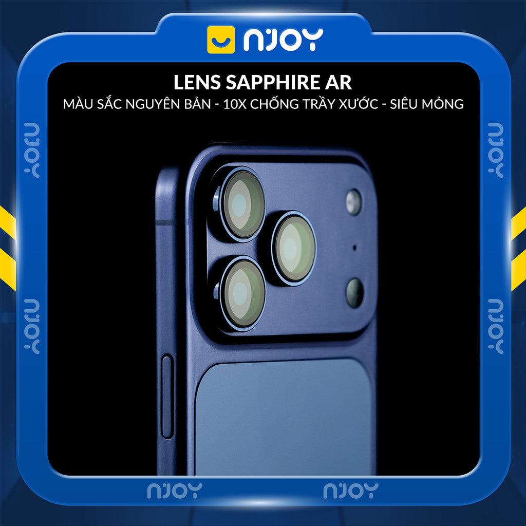 Cường Lực Camera Anank Sapphire Chuẩn GIA Cao Cấp Chống Xước Cho Điện Thoại iPhone 17 Pro Max