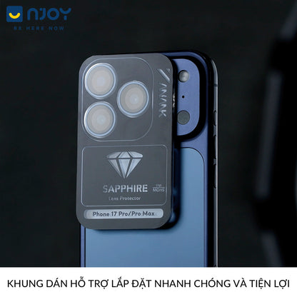 Cường Lực Camera Anank Sapphire Chuẩn GIA Cao Cấp Chống Xước Cho Điện Thoại iPhone 17 Pro Max
