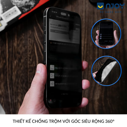 Kính Cường Lực Chống Trộm 360 Độ Kinkong Tự Dán Magic Box Cho Điện Thoại iPhone 17 Pro Max 16 15 14