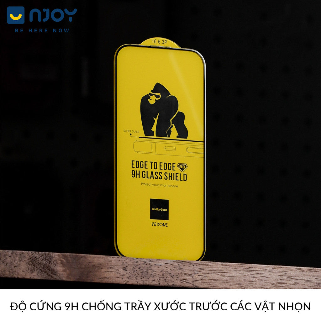 Kính Cường Lực WK Kinkong 9D Trong Suốt Không Hộp Cho Điện Thoại iPhone 17 Pro Max 16 15 14 13